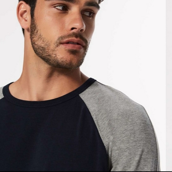 Lululemon Athletica Bodhi Long Sleeve Shirt Navy/Heathered Gray Medium - Picture 10 of 11